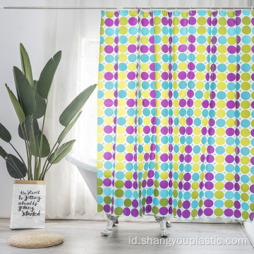 Murah cetak kustom peva shower curtain liner